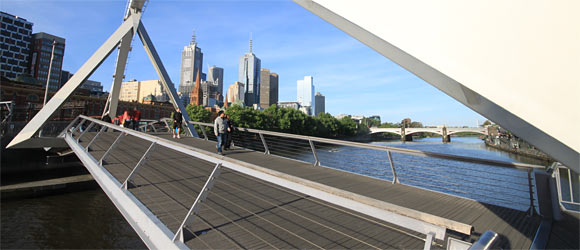 Melbourne Brücke am Yarra