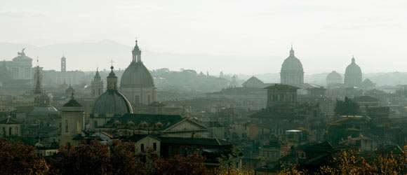 Sicht über Rom