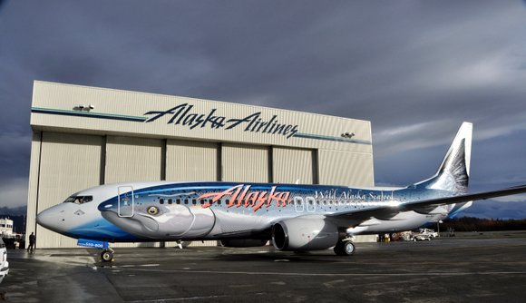 Alaska Airlines Salmon Boeing