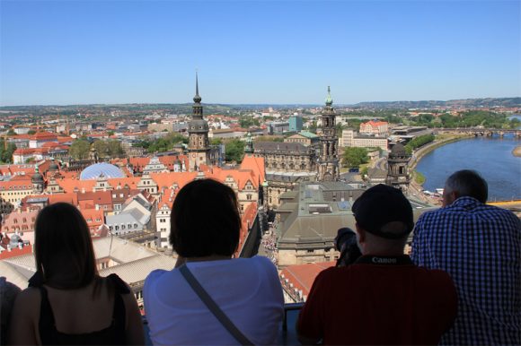 Auf der Kuppel der Frauenkirche